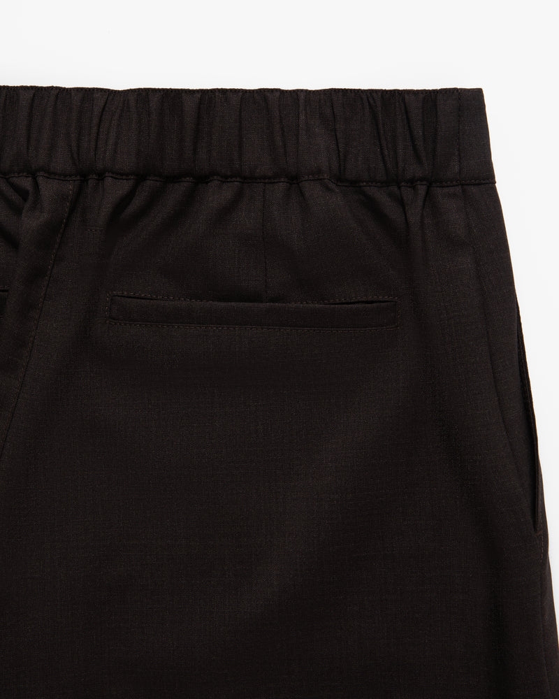 Melange Wool Elasticated Waist Suit Trouser