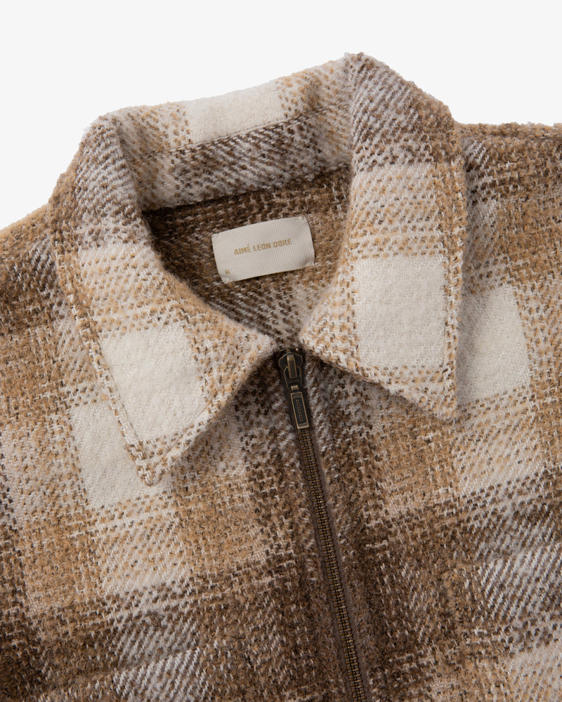 Alpaca Blend Zip Shirt