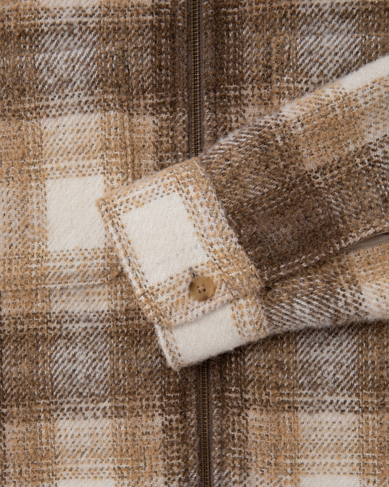 Alpaca Blend Zip Shirt