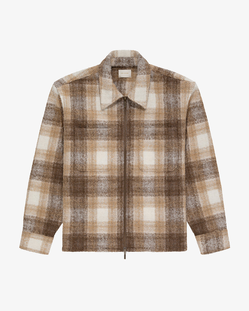 Alpaca Blend Zip Shirt