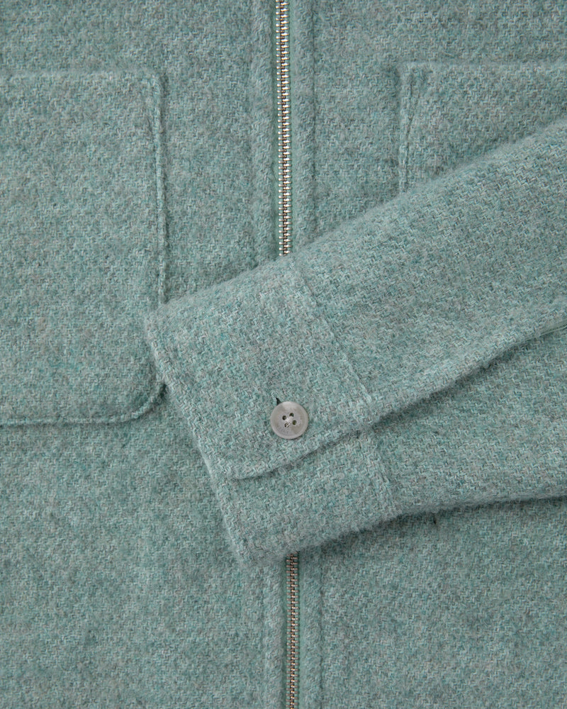 Alpaca Blend Zip Shirt