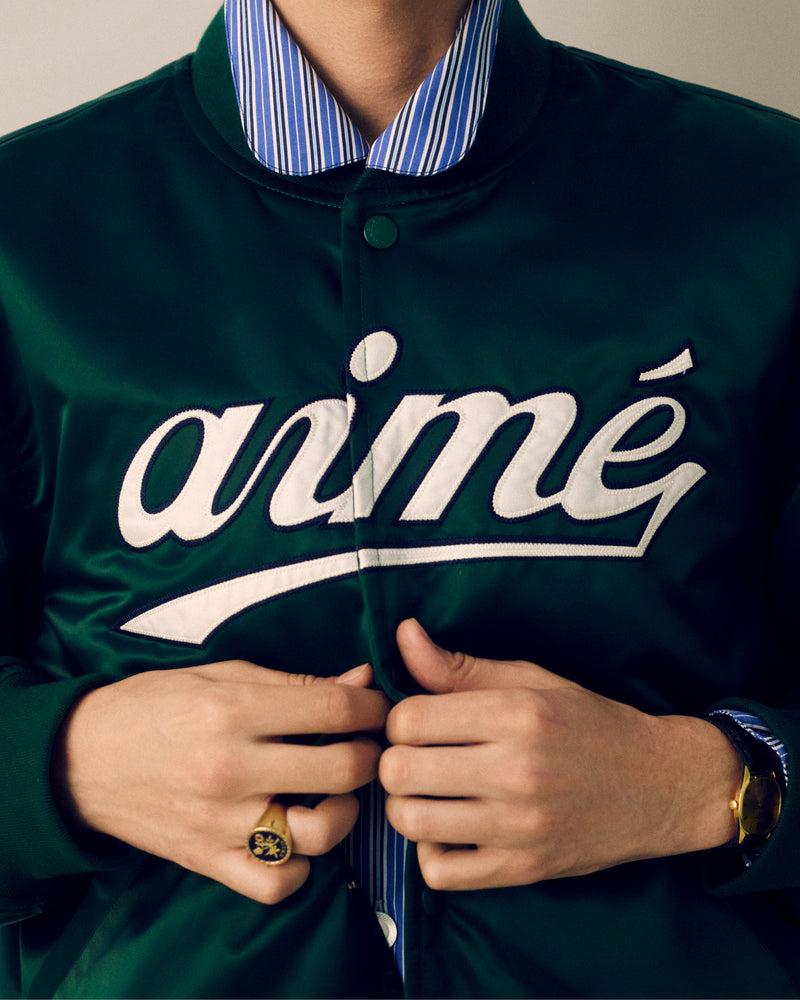 Satin Varsity Jacket