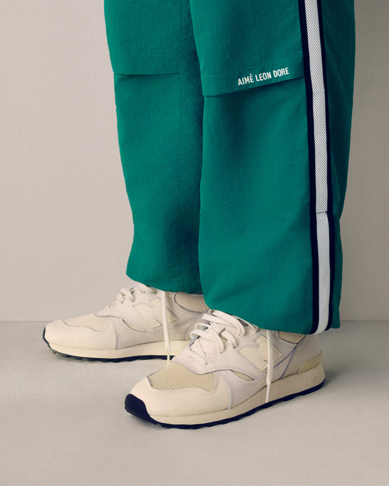 Mesh Stripe Nylon Track Pant
