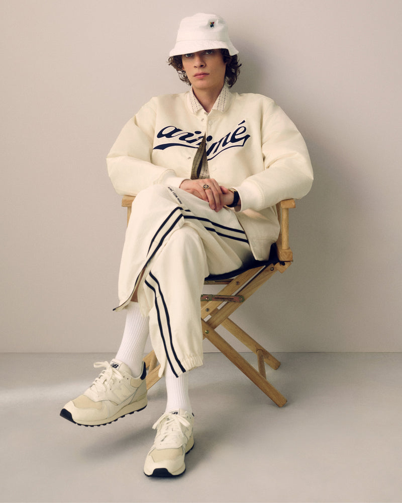 Mesh Stripe Nylon Track Pant