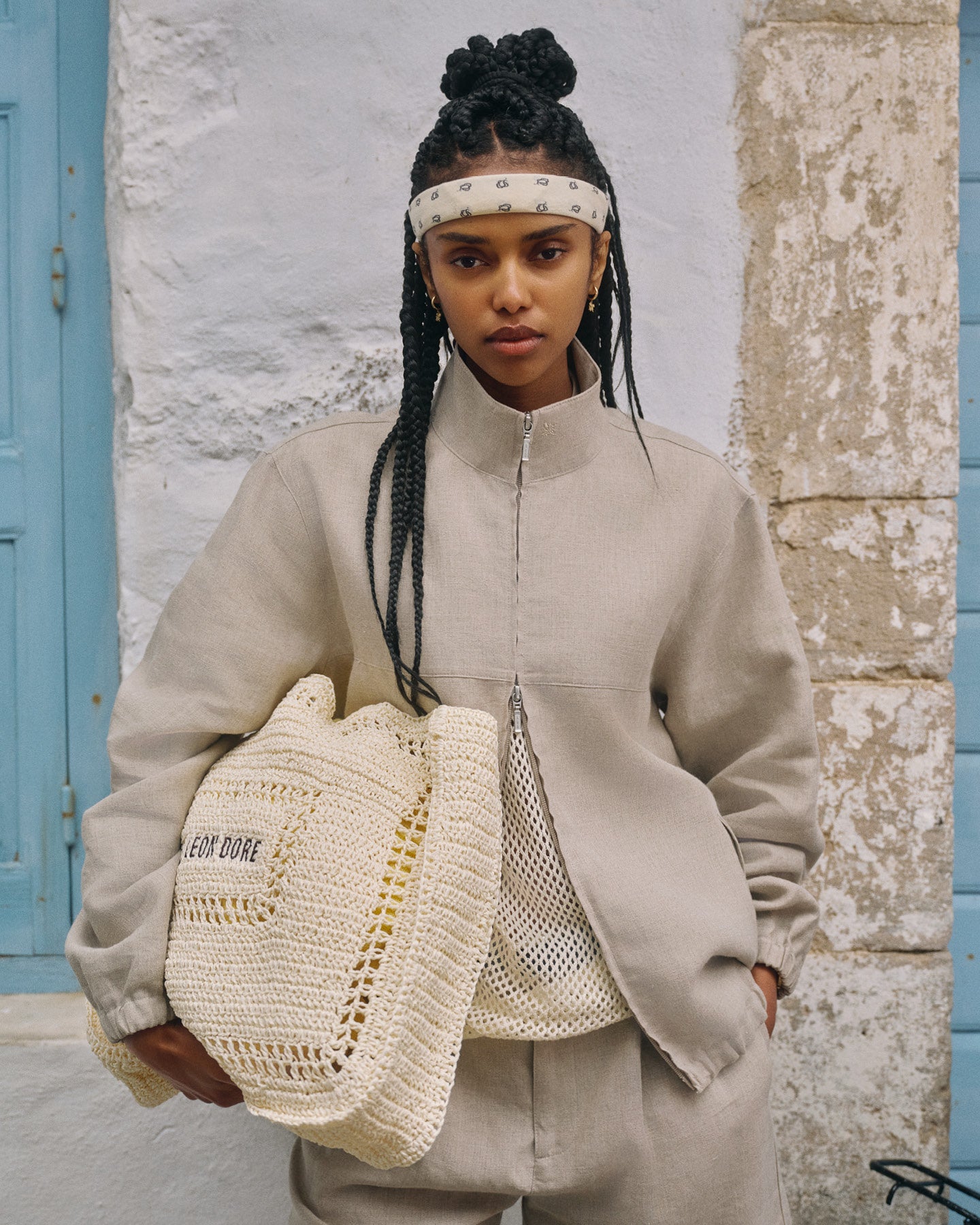 Linen Track Jacket
