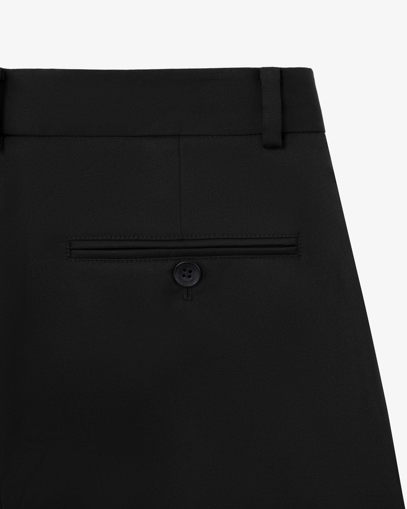 Single-Pleated Gabardine Trouser