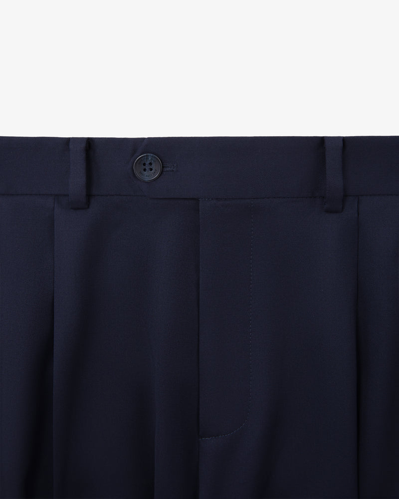 Single-Pleated Gabardine Trouser