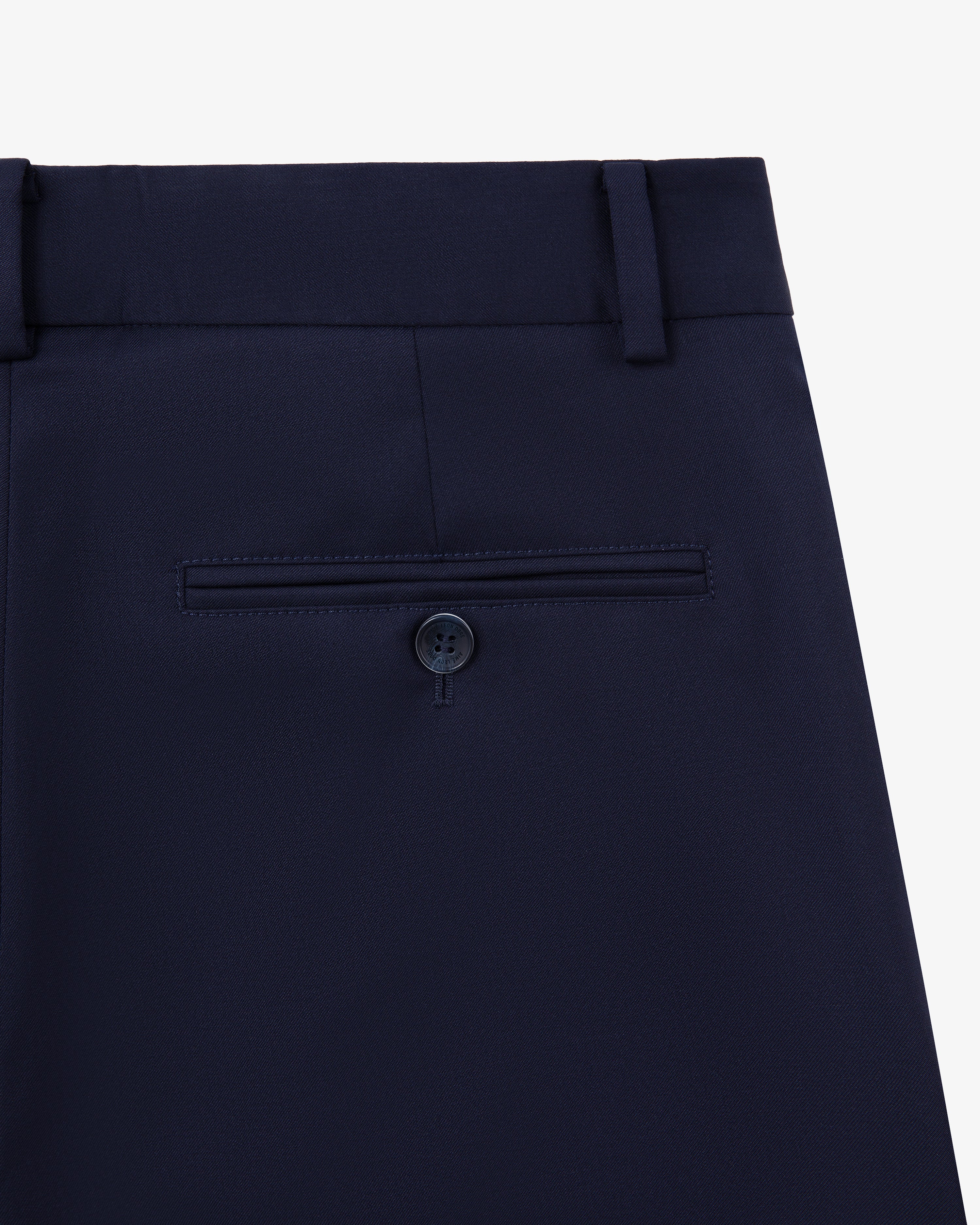 Single-Pleated Gabardine Trouser