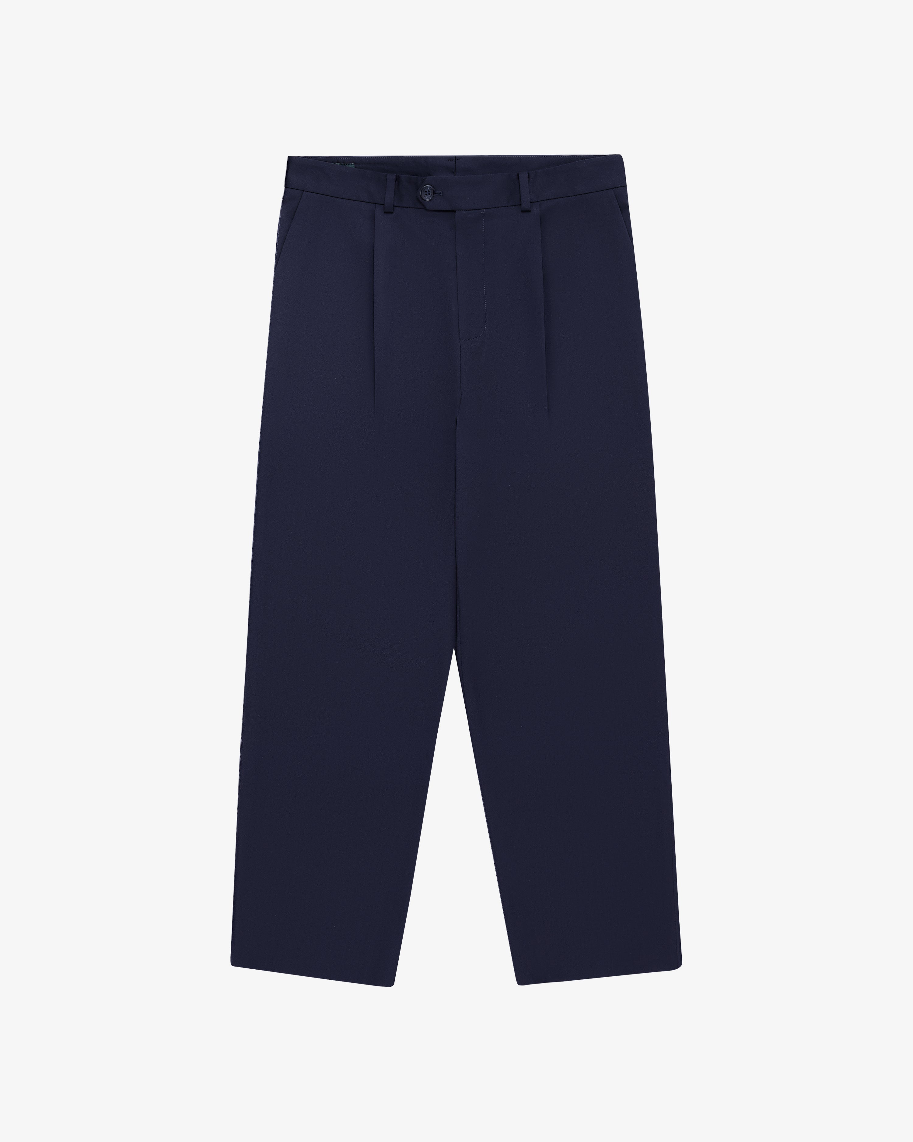 Single-Pleated Gabardine Trouser