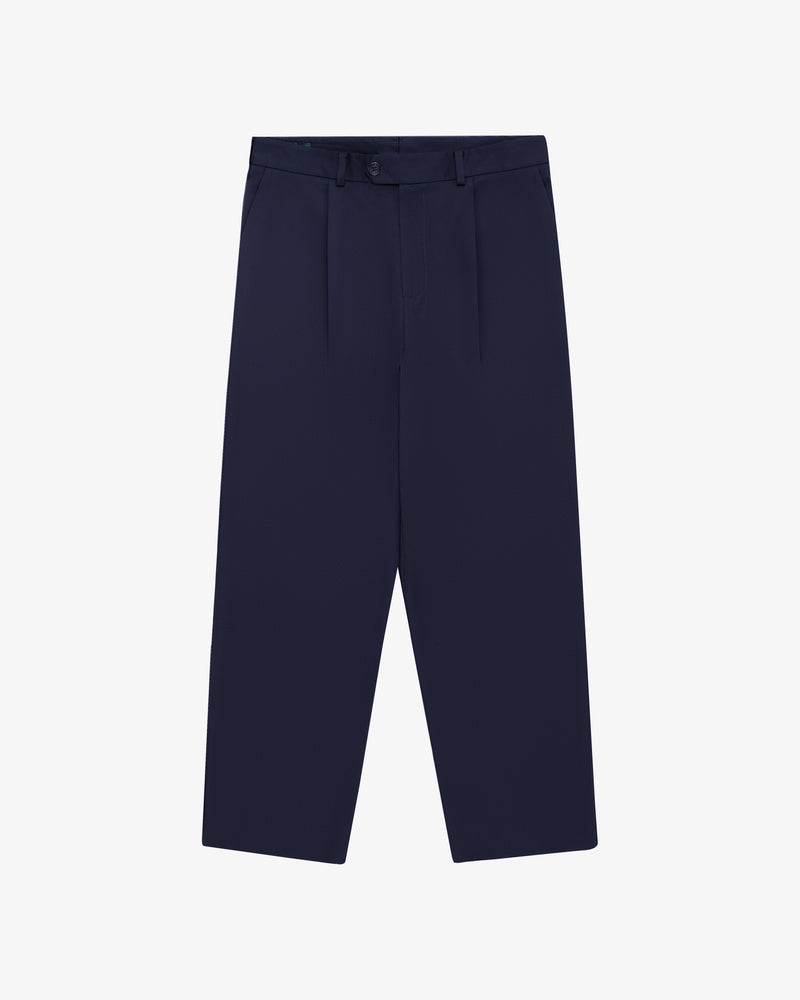Single-Pleated Gabardine Trouser