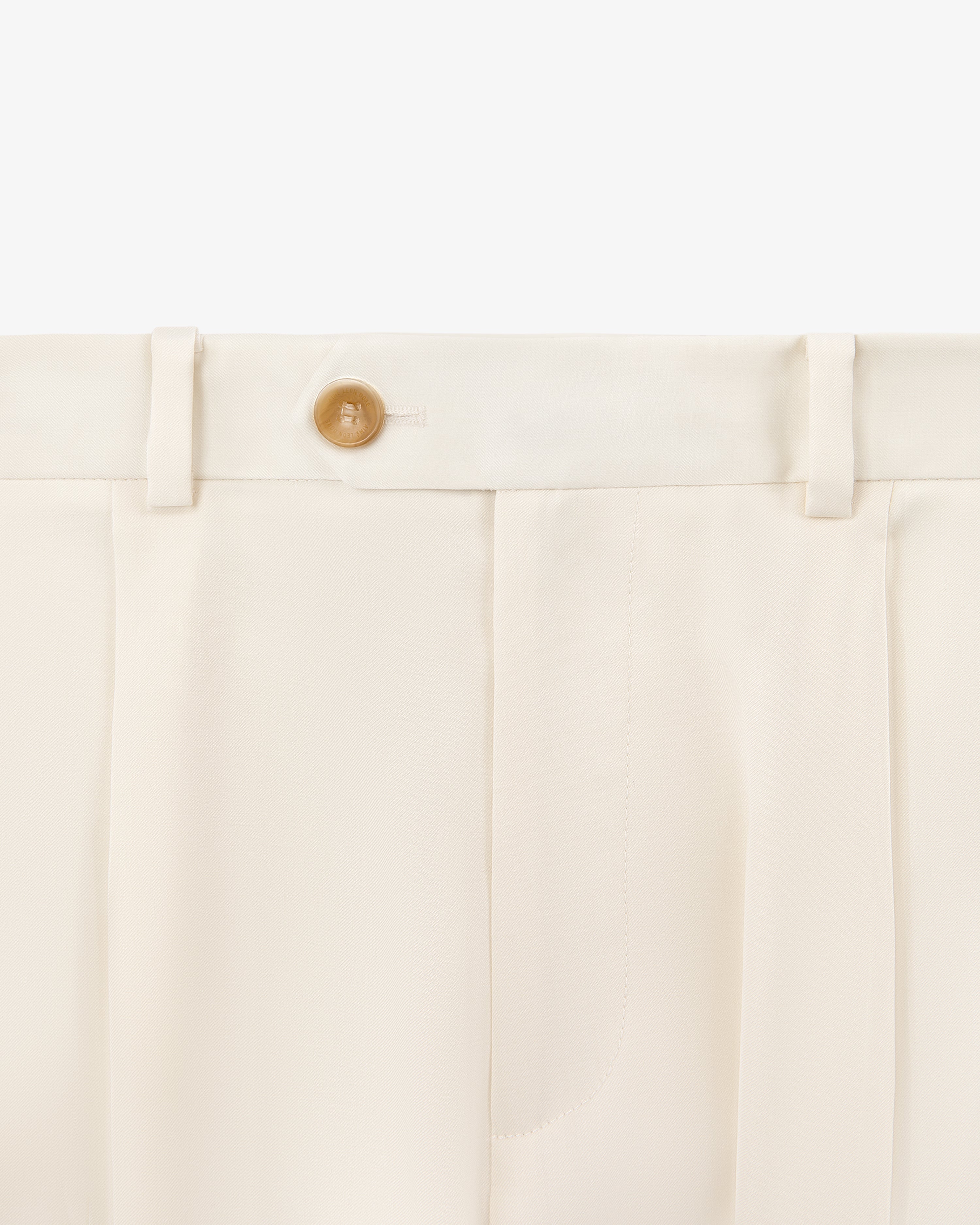 Single-Pleated Gabardine Trouser