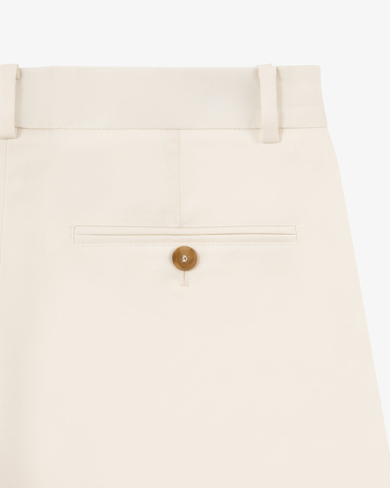 Single-Pleated Gabardine Trouser