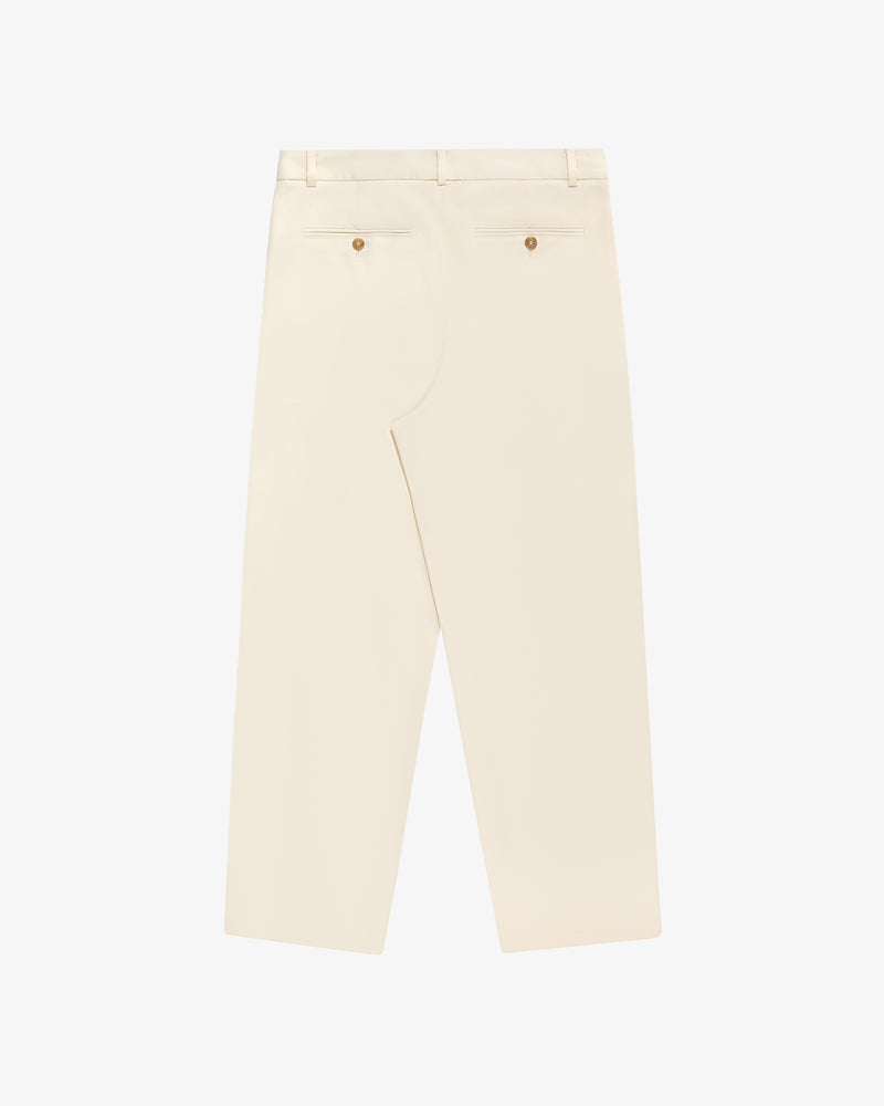 Single-Pleated Gabardine Trouser