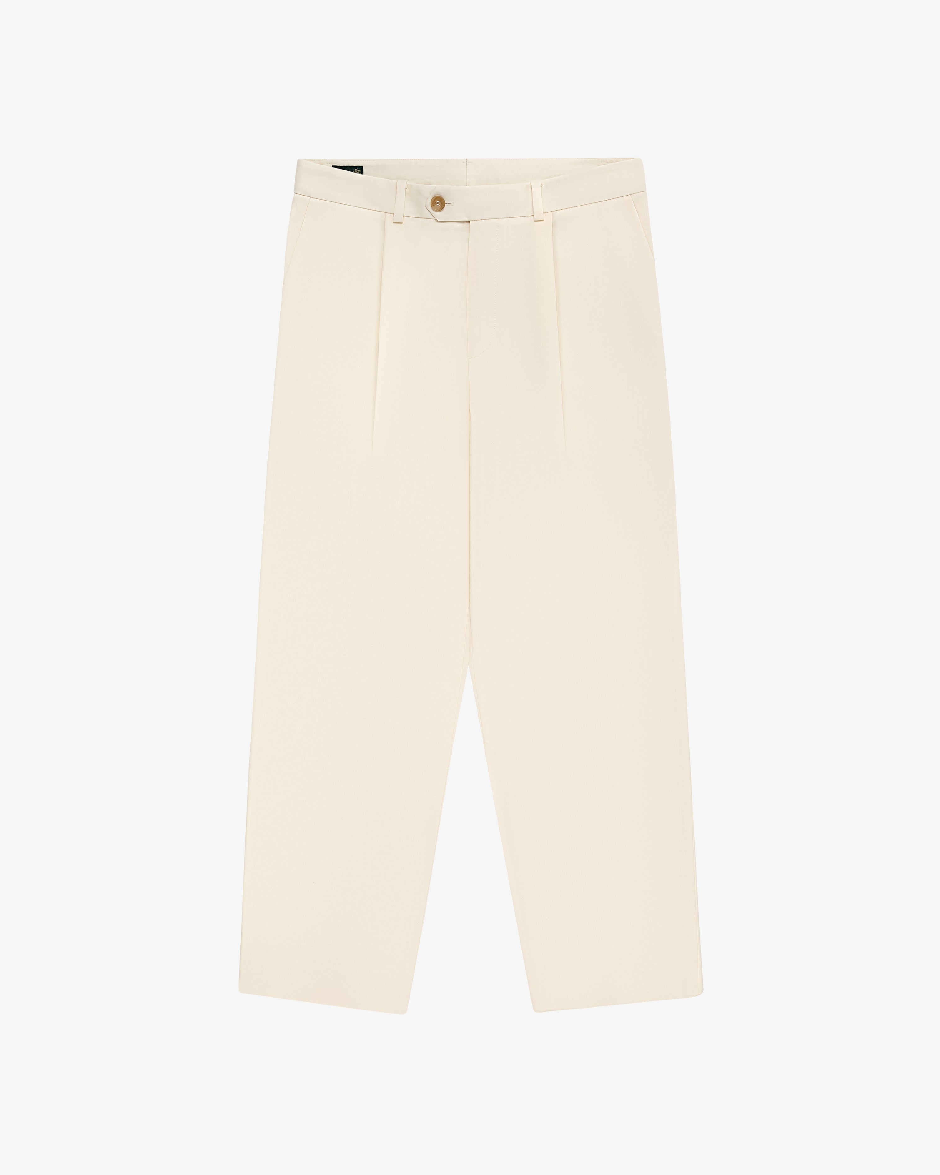 Single-Pleated Gabardine Trouser