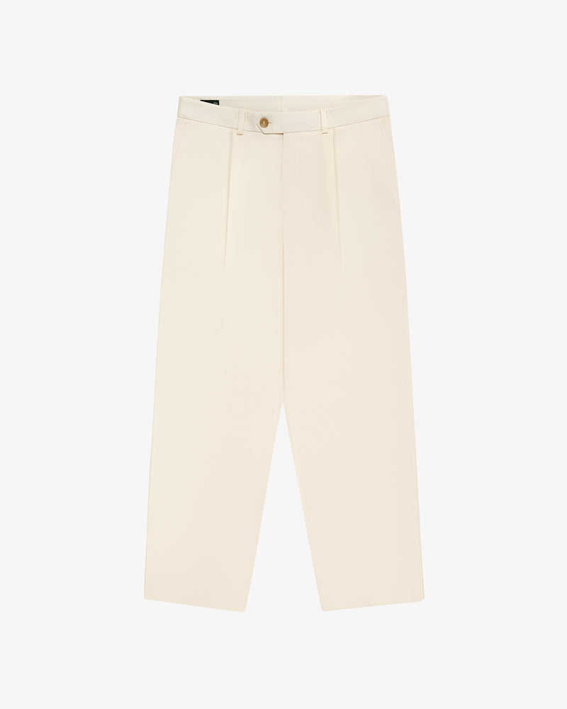 Single-Pleated Gabardine Trouser