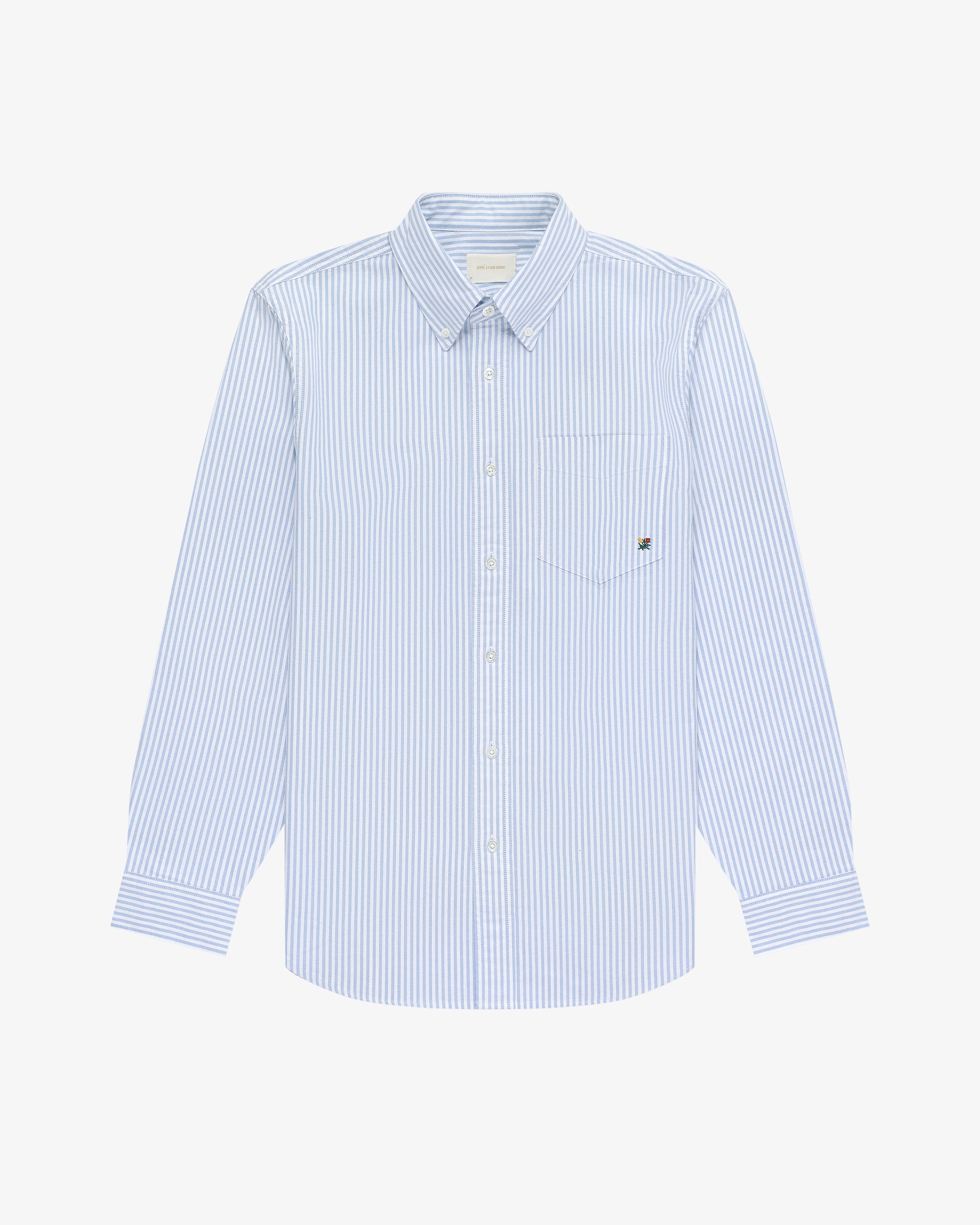 Striped Crest Oxford Shirt