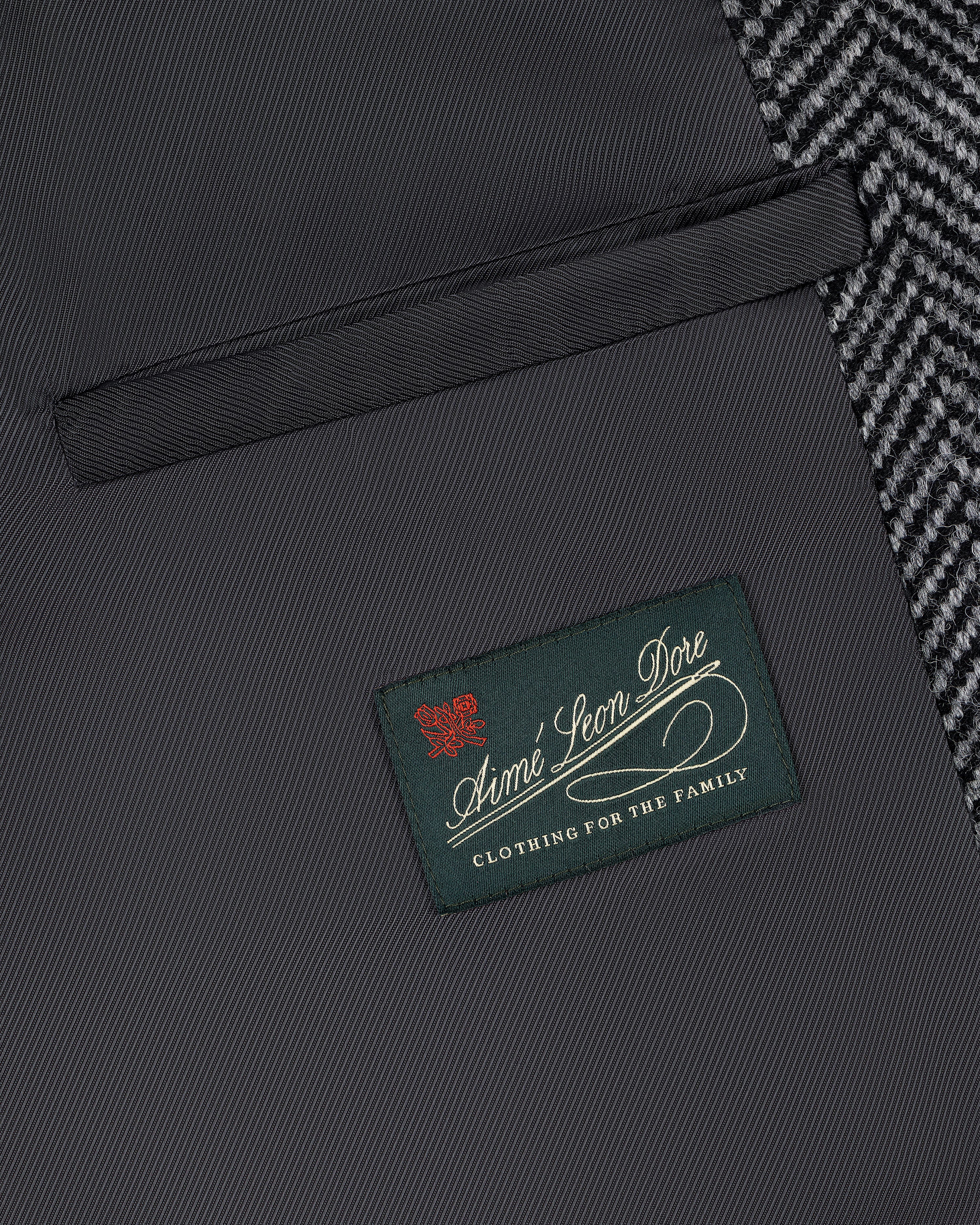 Wool Herringbone Overcoat