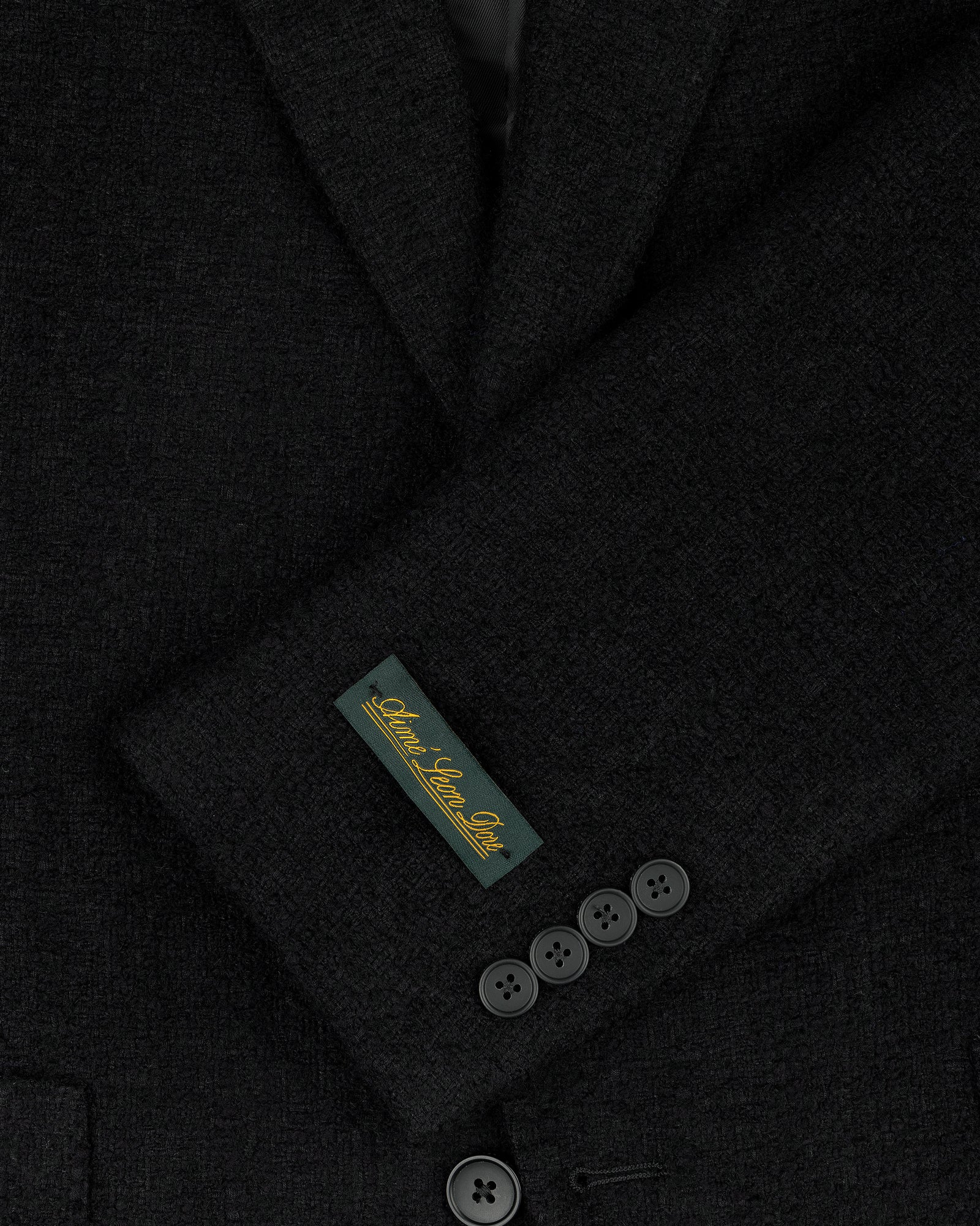 Single-Breasted Boucle Suit Jacket