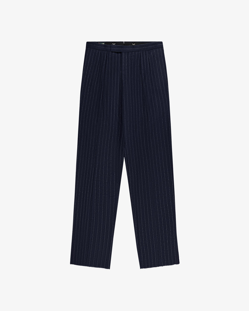 Pinstripe Wool Suit Trouser