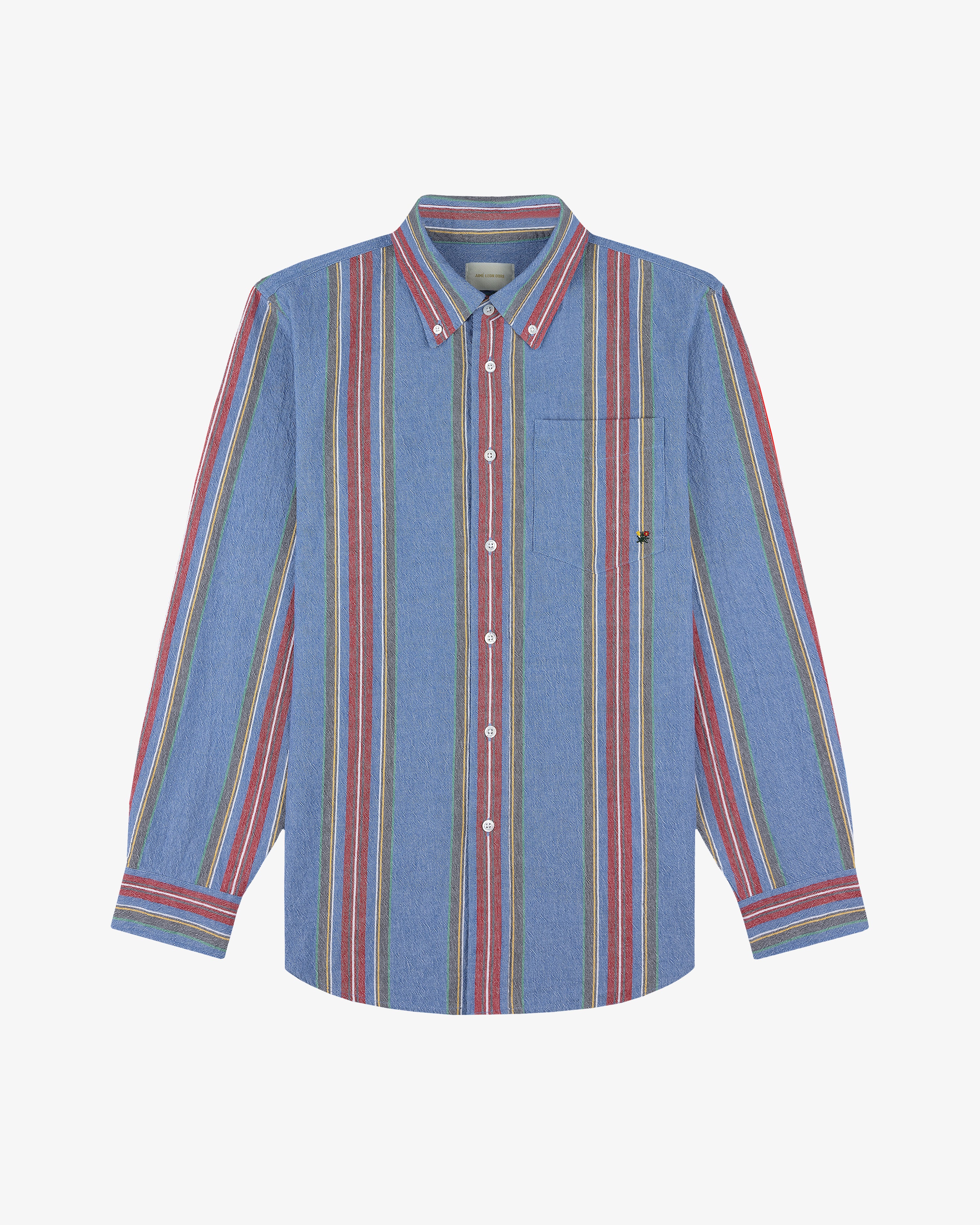 Striped Crest Oxford Shirt