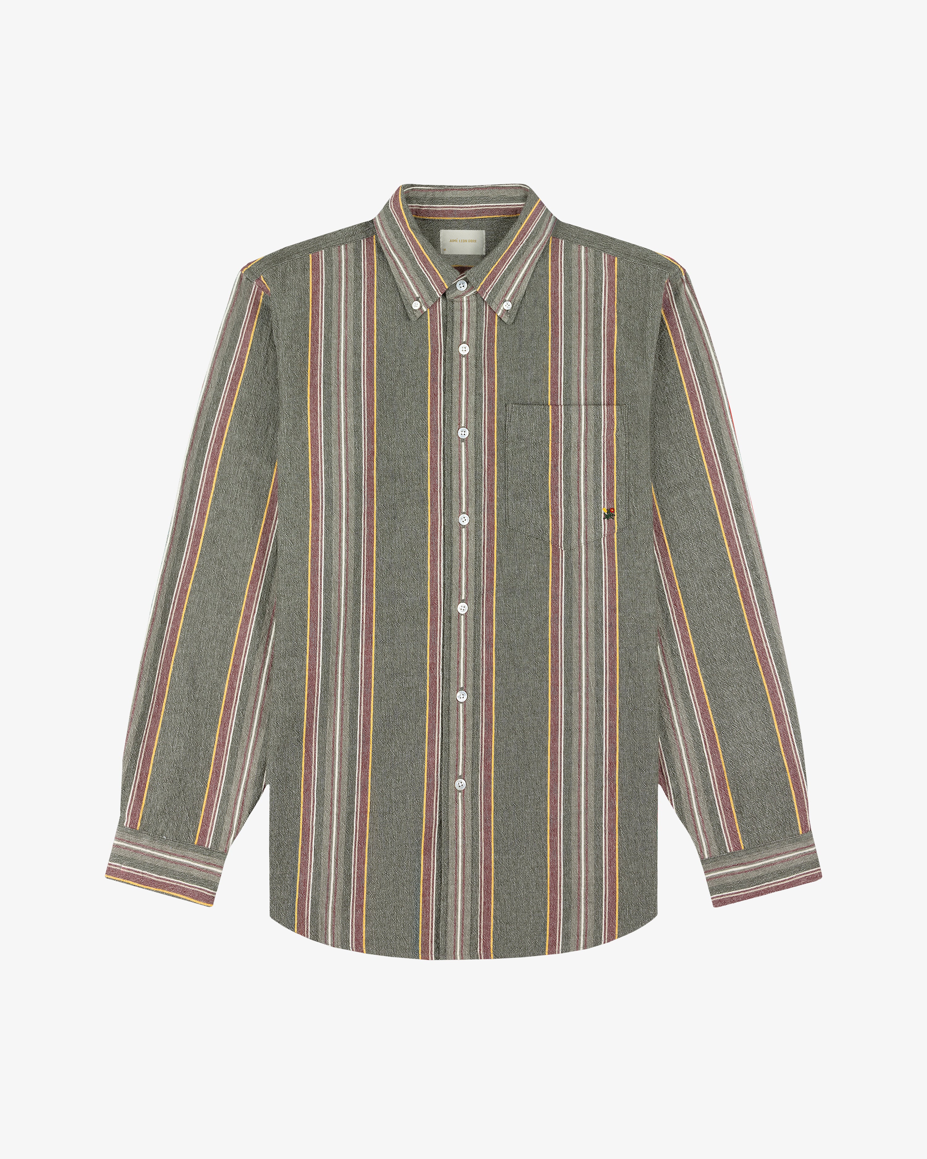 Striped Crest Oxford Shirt