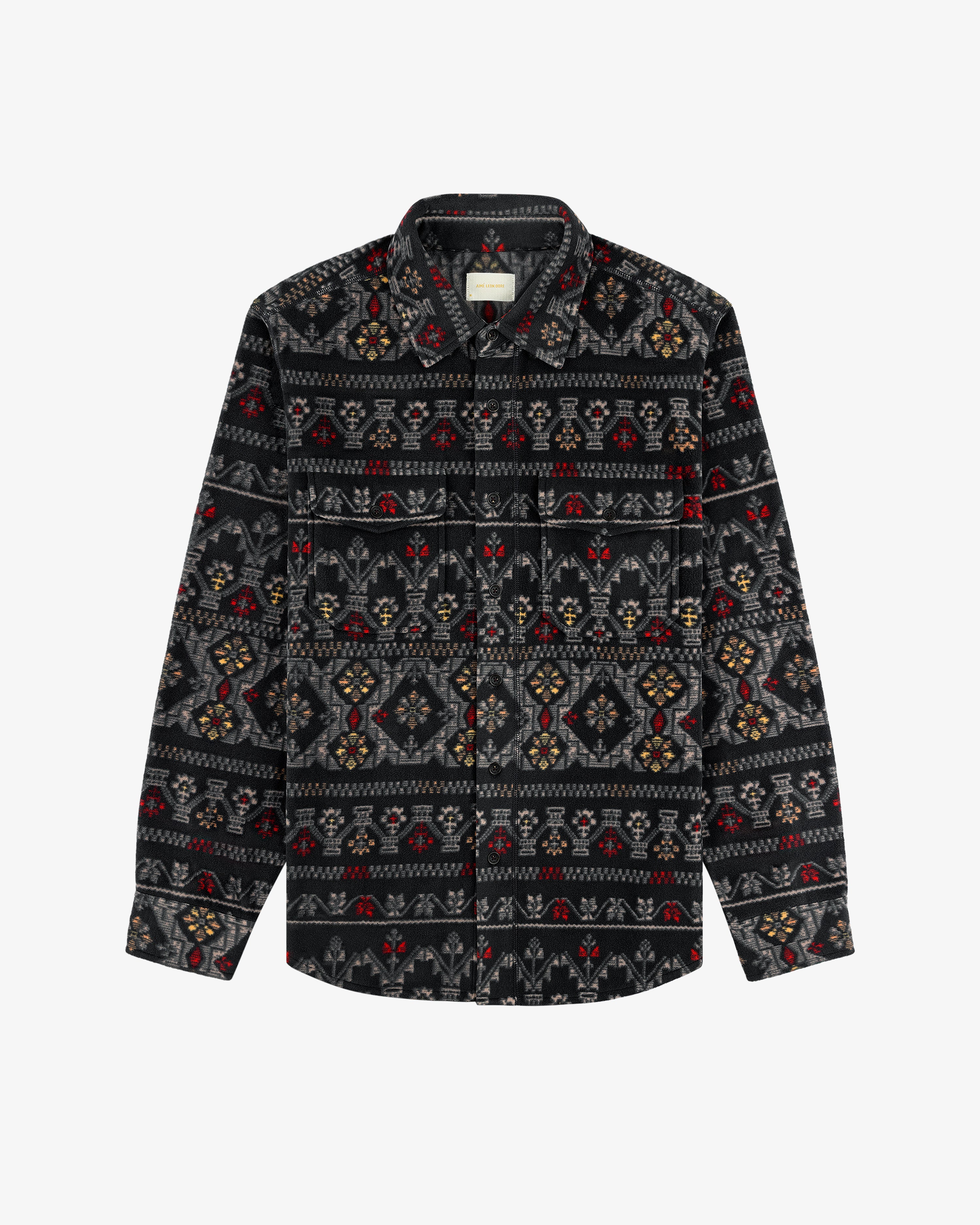 Lightweight Printed Fleece Shirt