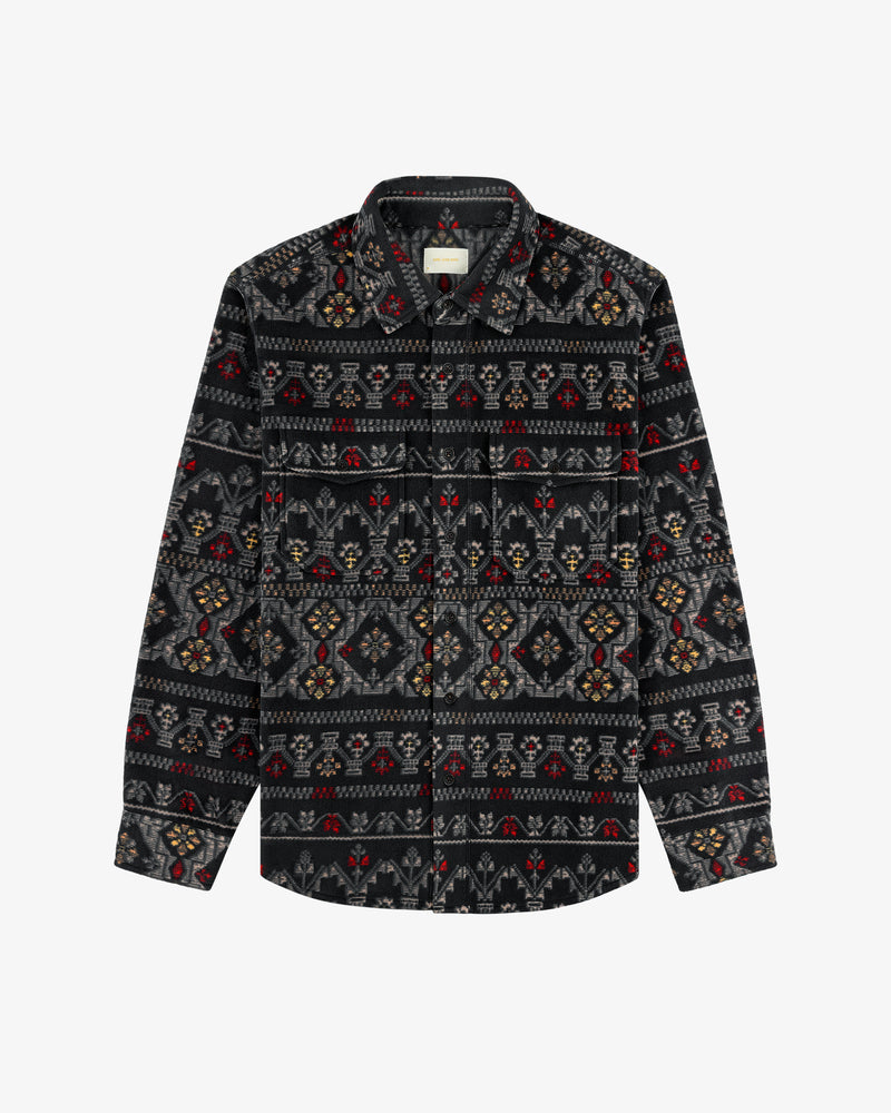 Lightweight Printed Fleece Shirt