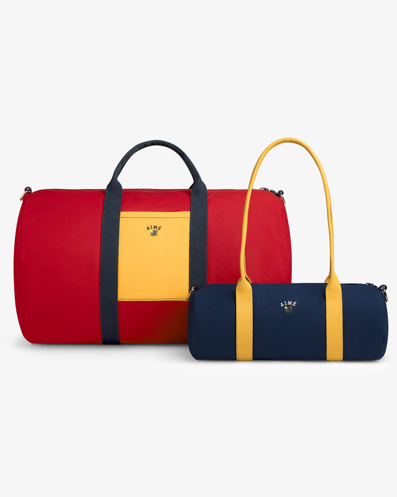 Colorblock Weekender Duffle Bag