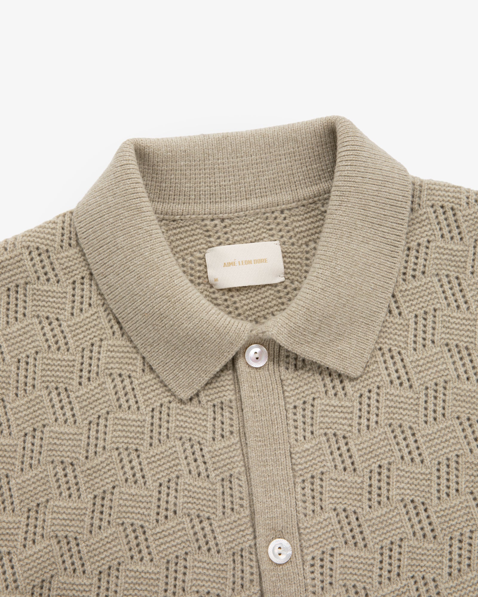 Jacquard Polo Cardigan