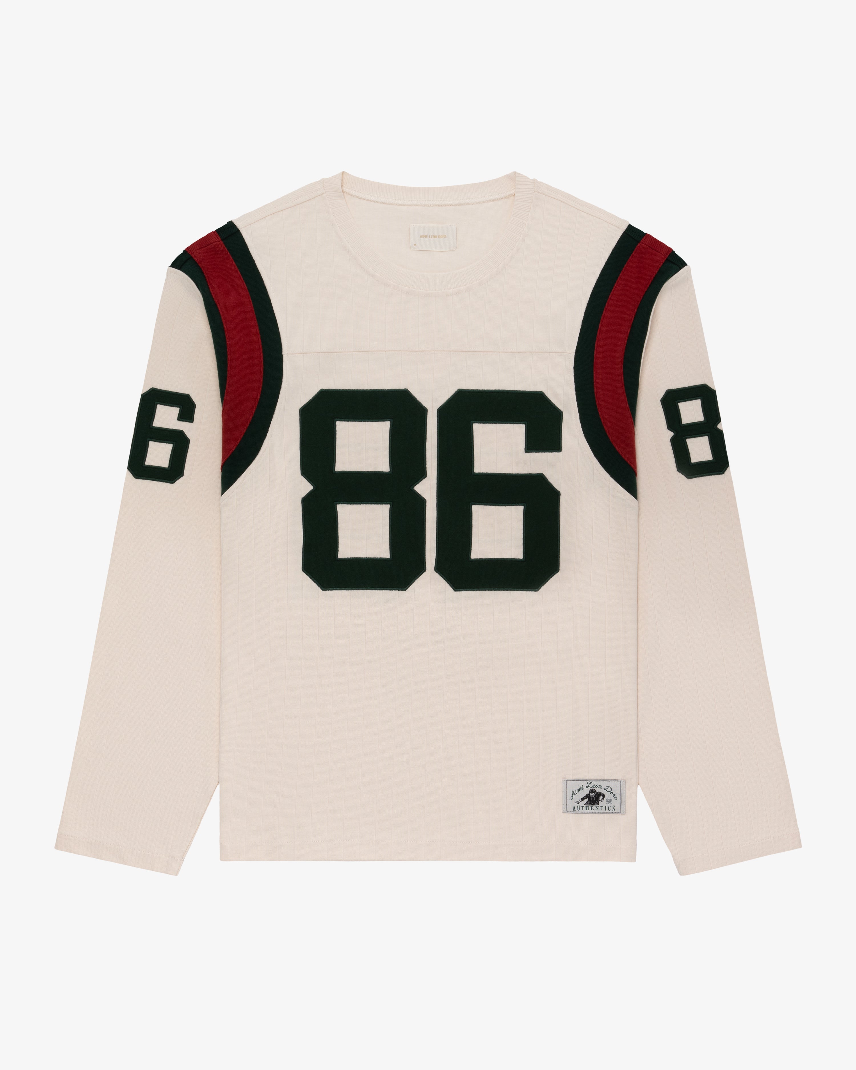 Long Sleeve Ribbed Football Jersey Aime Leon Dore EU