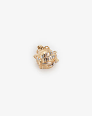 14Kt Gold Globe Pendant
