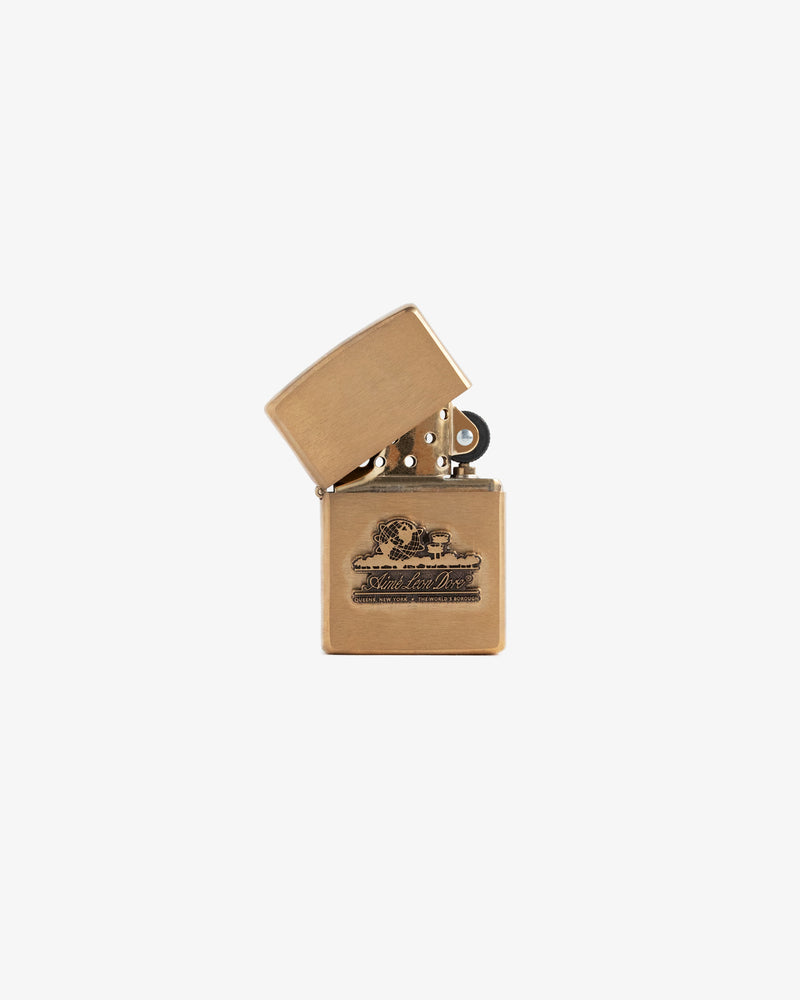 Unisphere Brass Zippo Lighter