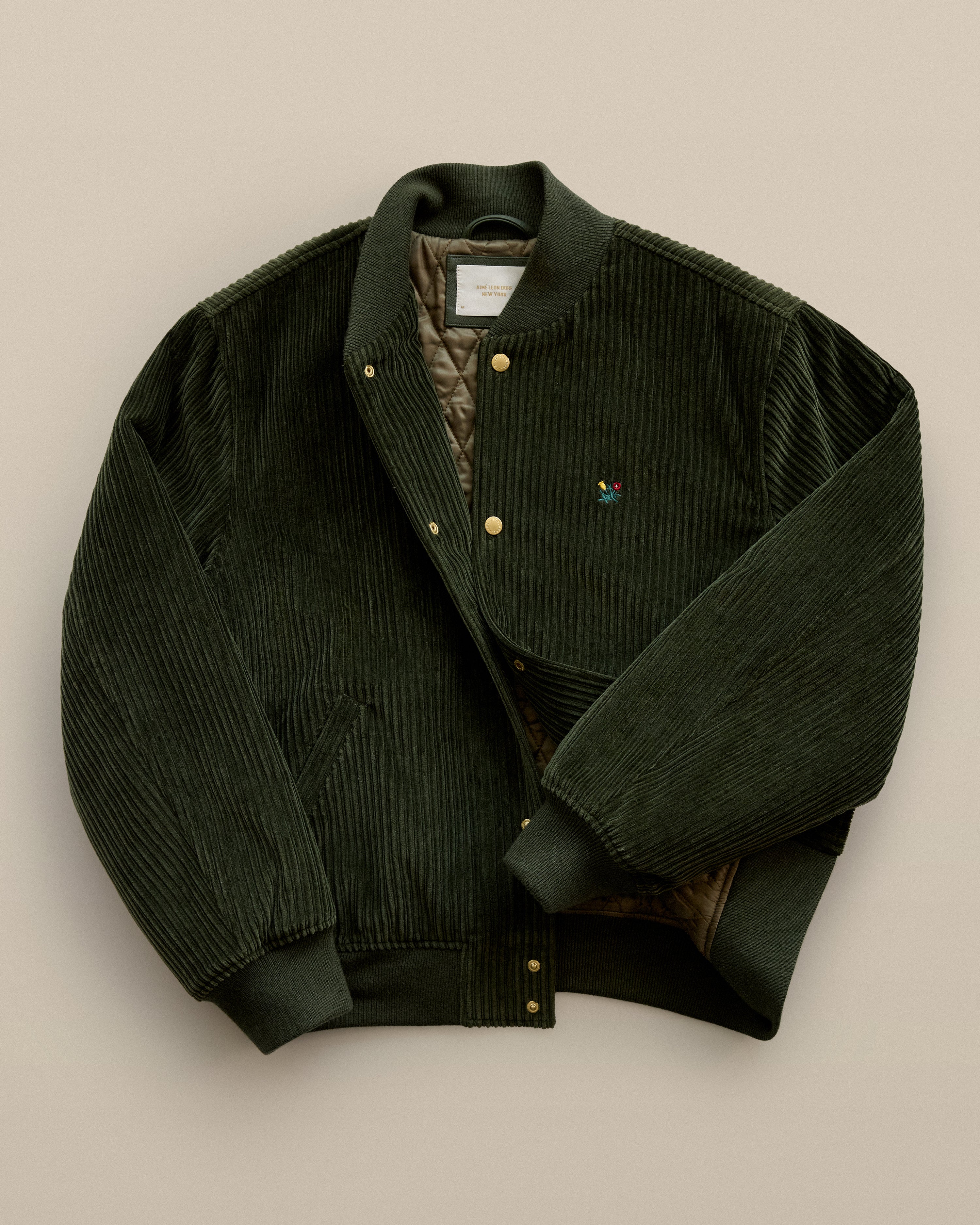 Corduroy Crest Varsity Jacket