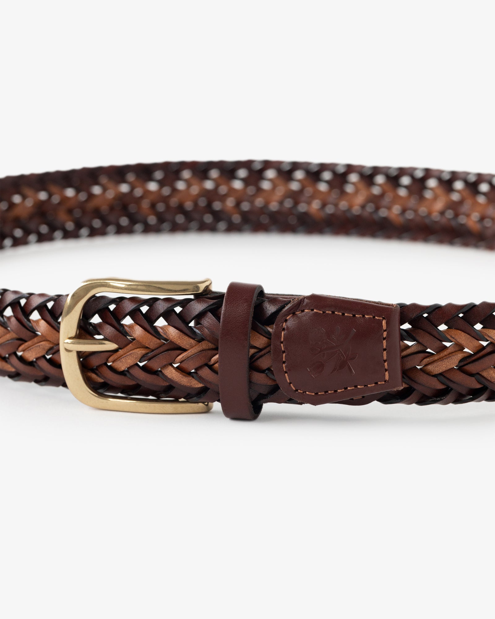 Multi-Color Braided Leather Belt