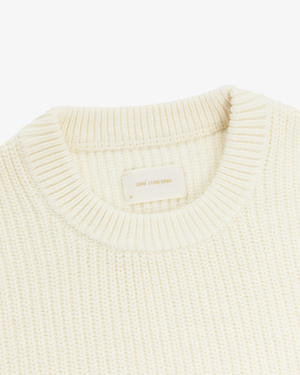 Shaker Stitch Crewneck Sweater