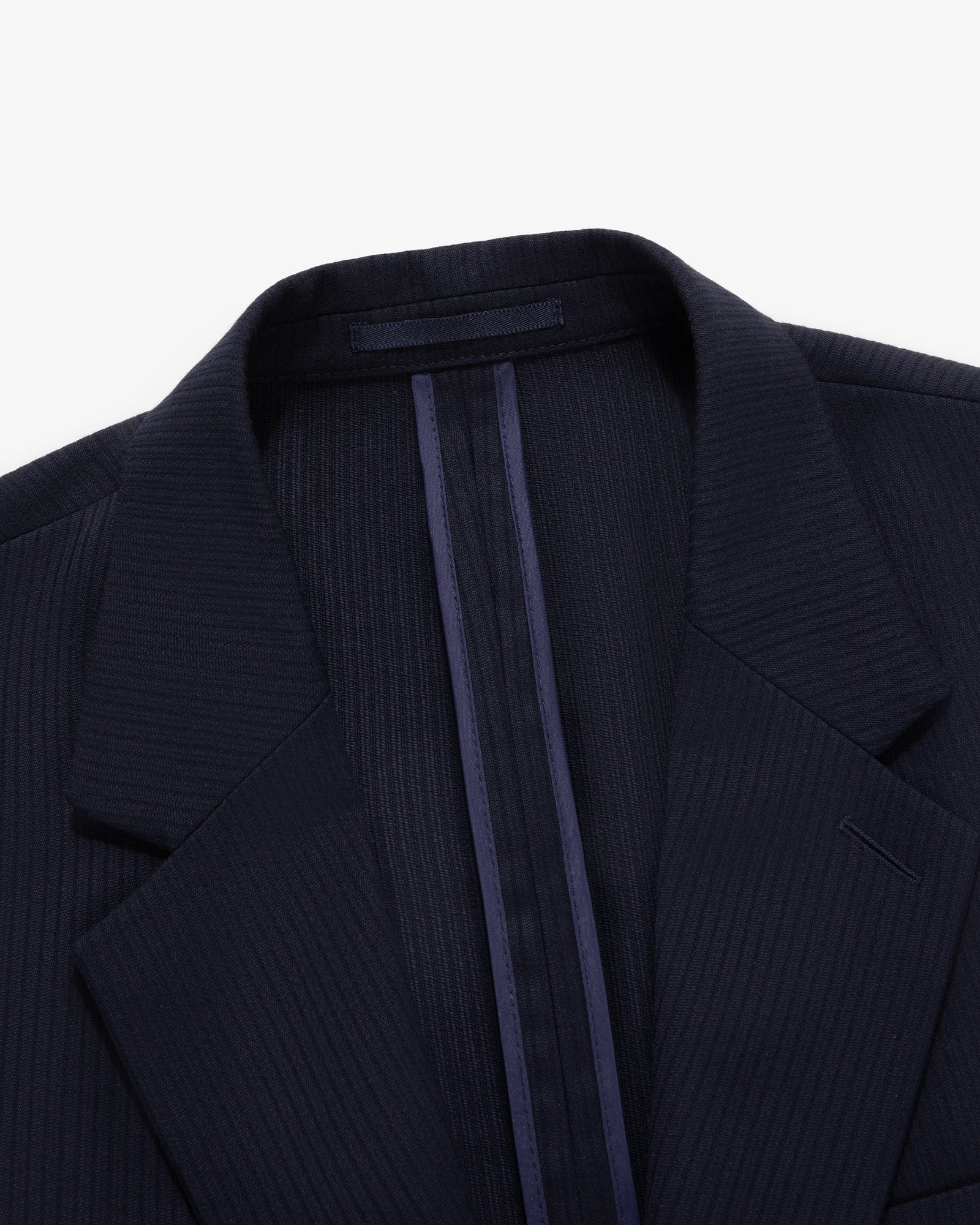 Single-Breasted Wool Suit Jacket