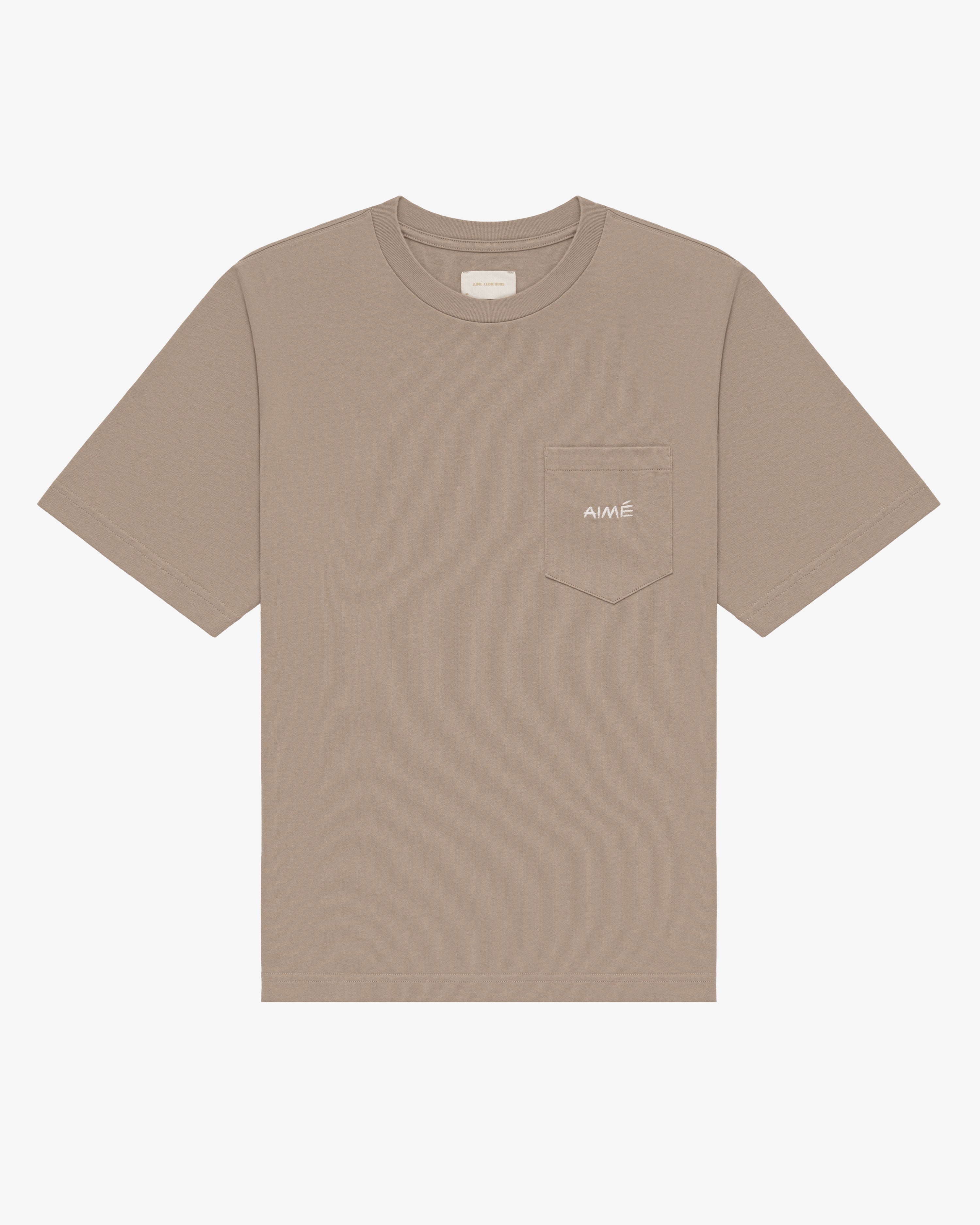 Embroidered Aimé Pocket Tee