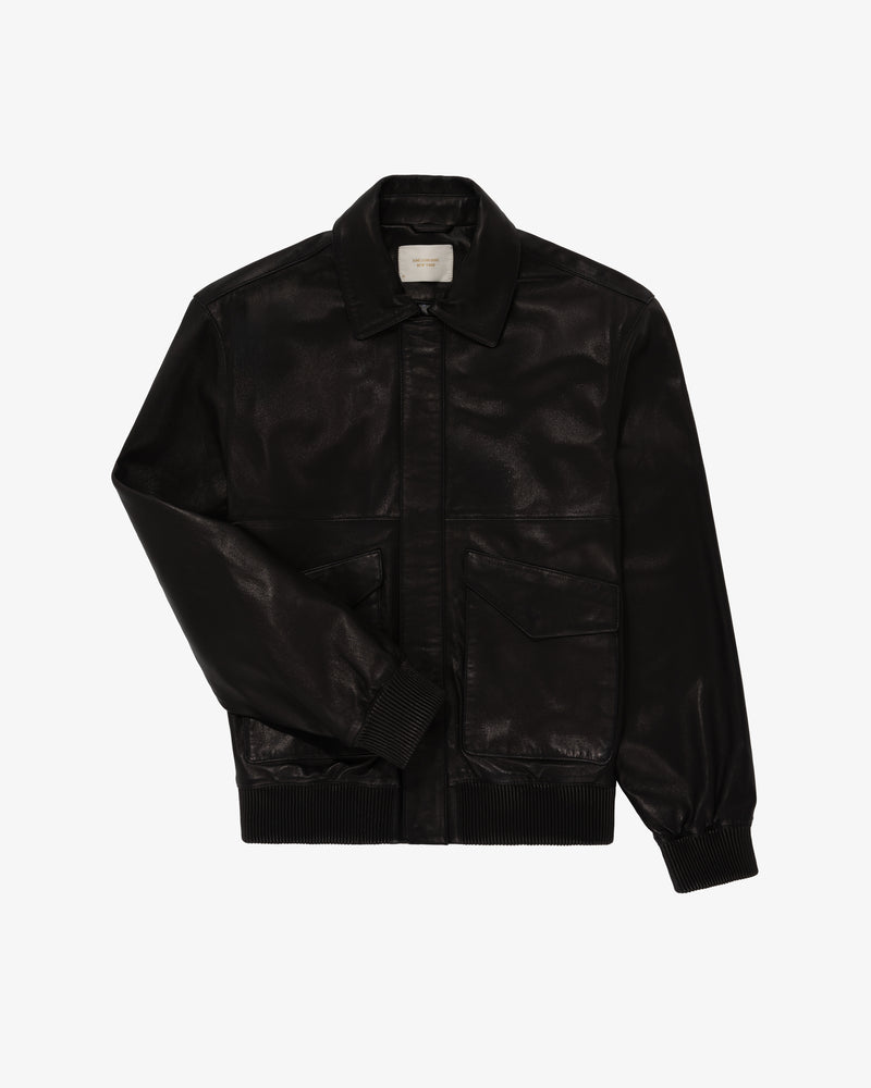 Leather Bomber Jacket