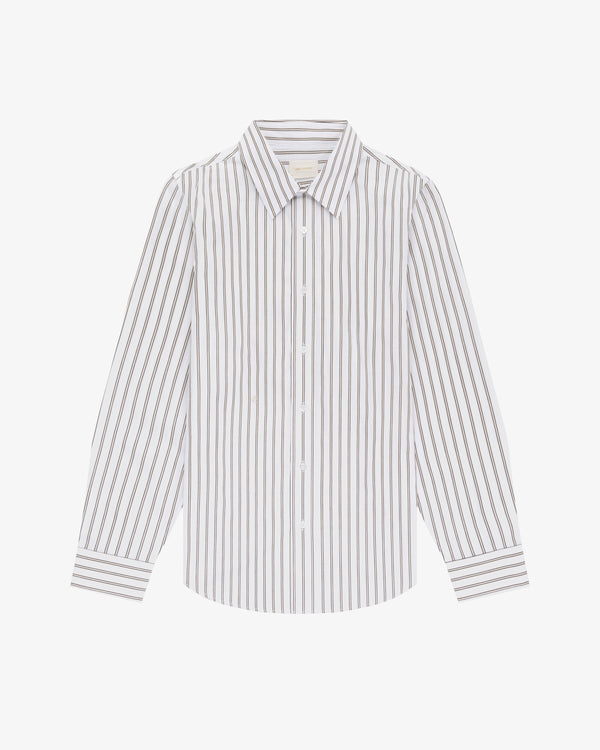 Striped Poplin  Shirt