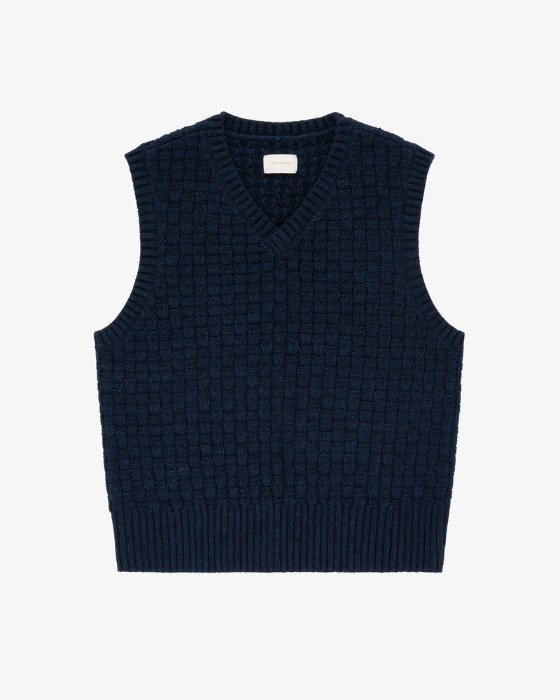 Basketweave Knit Vest