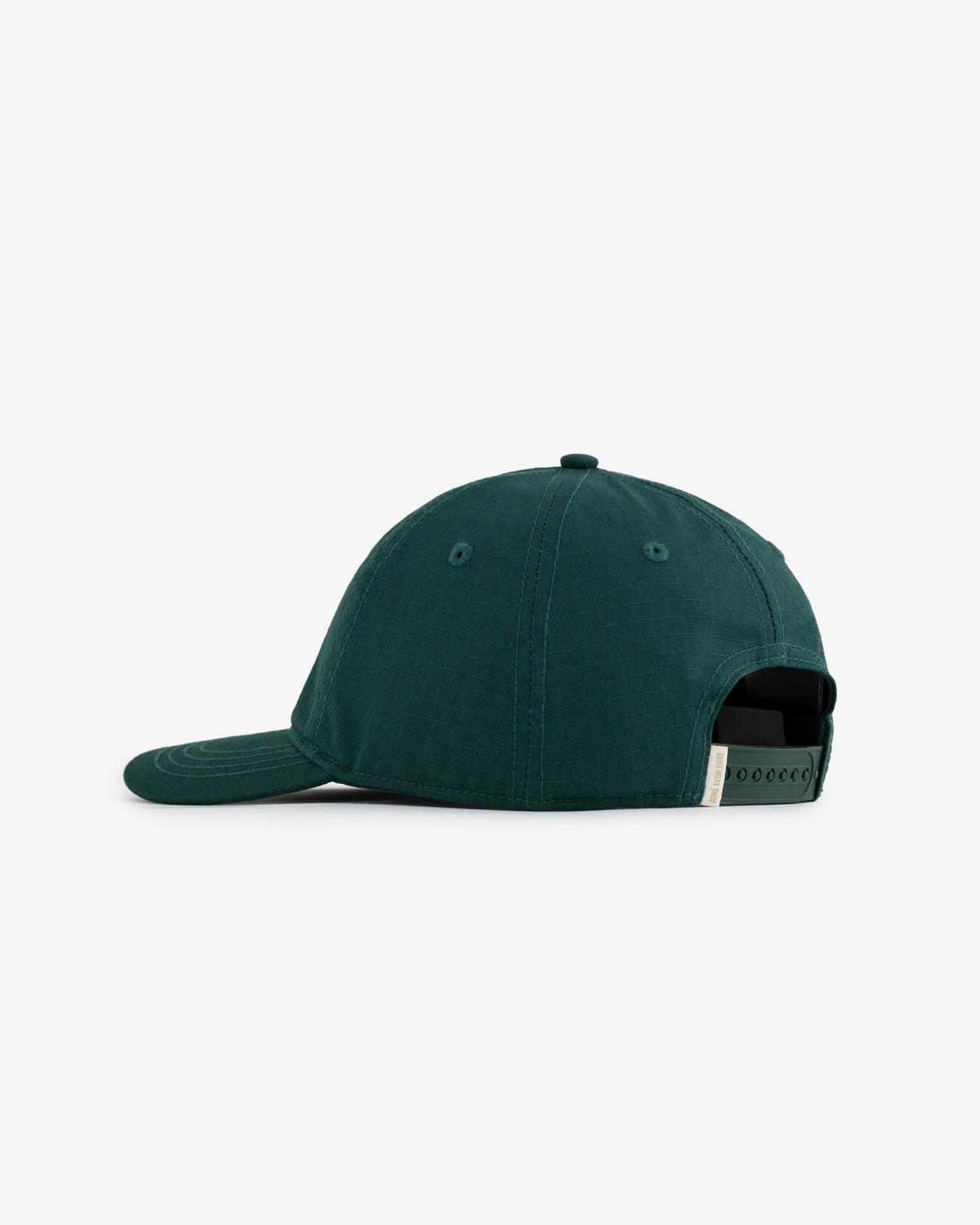 The Unisphere Hat is a dark green baseball cap with an adjustable strap and curved brim, shown from the back.