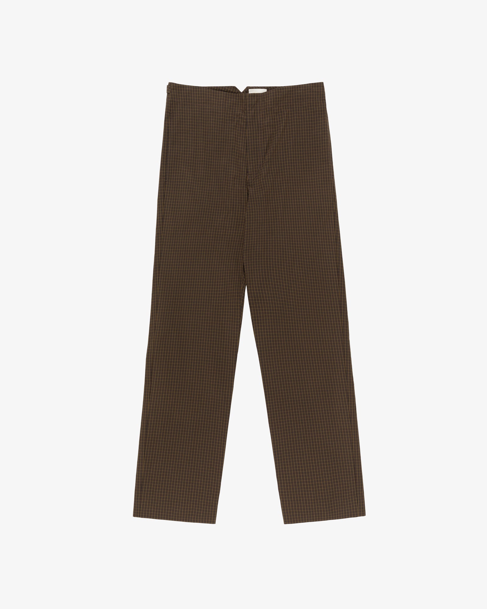 Plaid Nylon Trouser