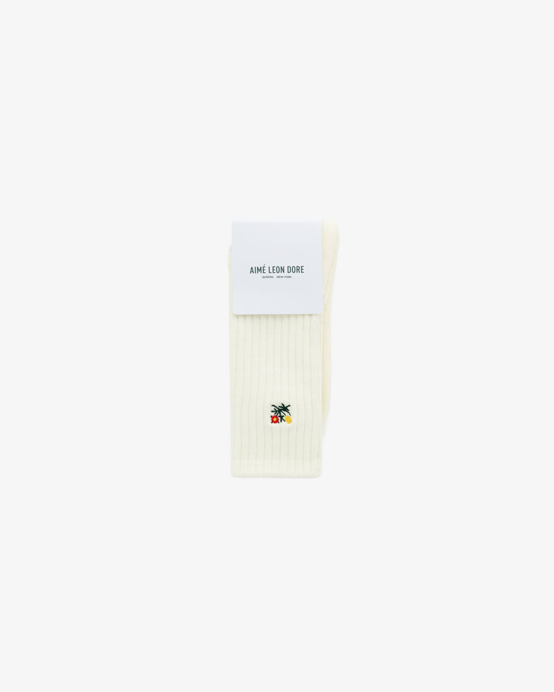 Striped  Crest Sock