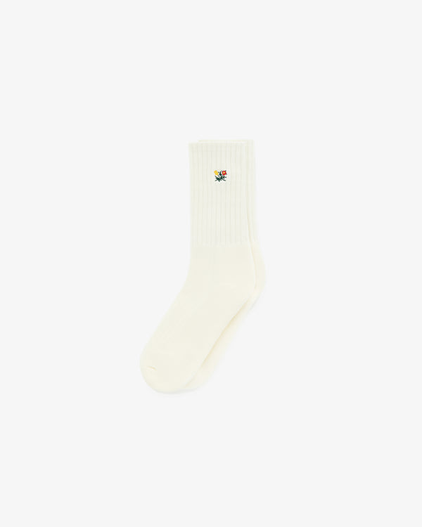 Striped  Crest Sock