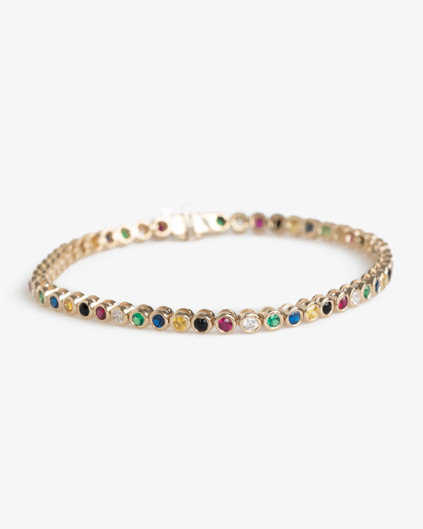 14Kt Gold Gemstone Bracelet