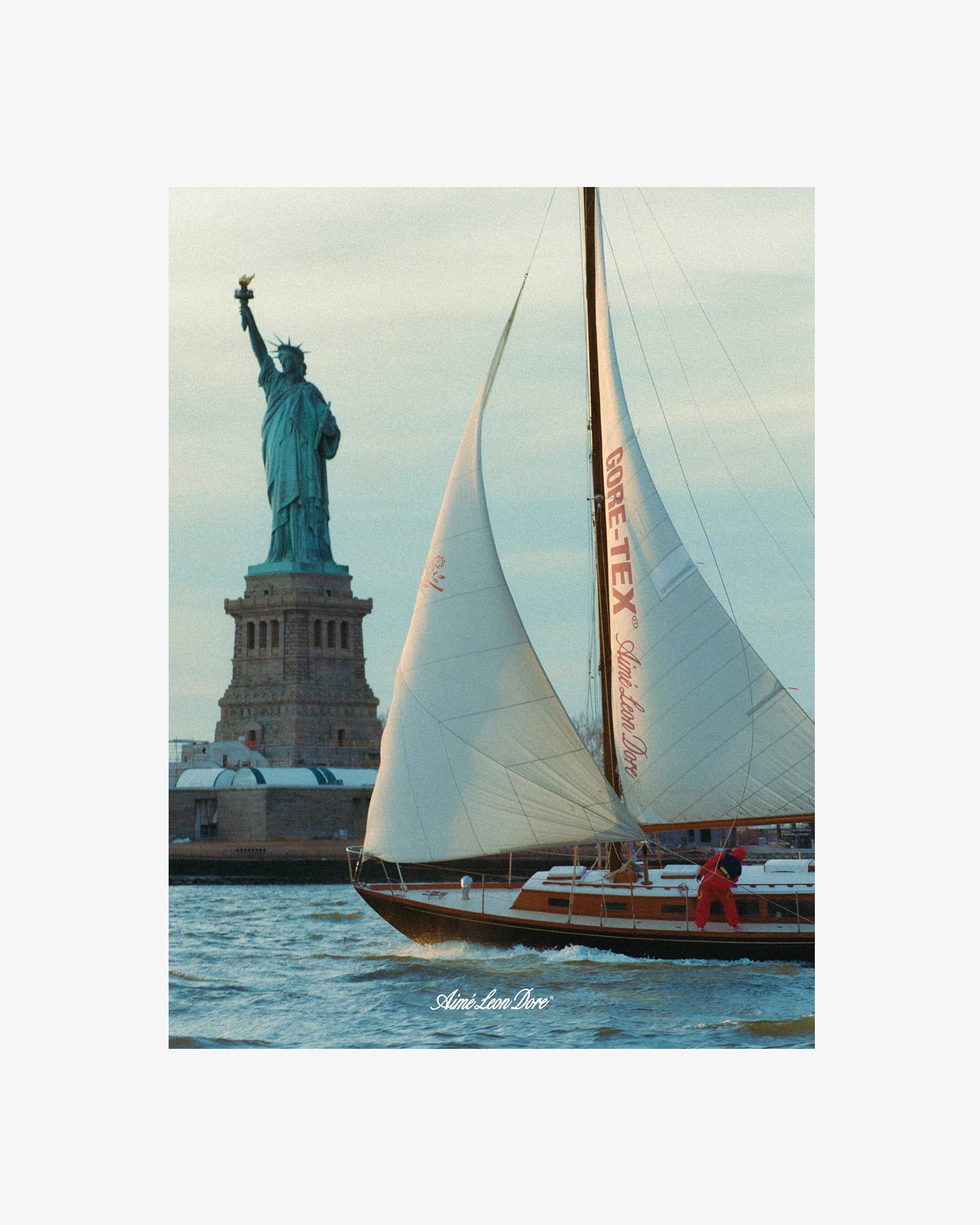 Sailing on the Hudson Poster