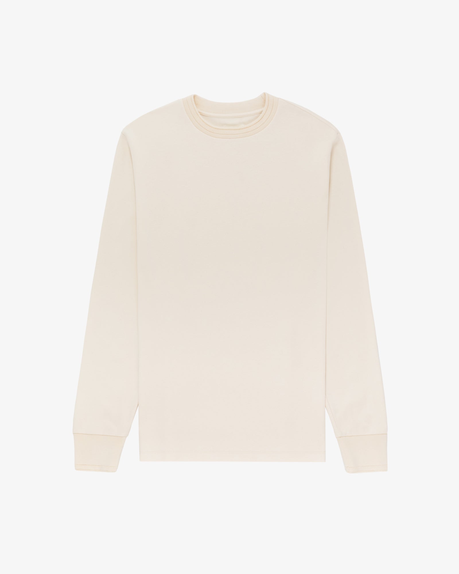 Pointelle Trim Uniform Long-Sleeve Tee