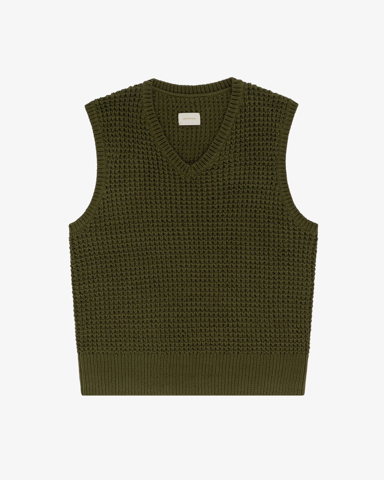 Waffle V-Neck Vest