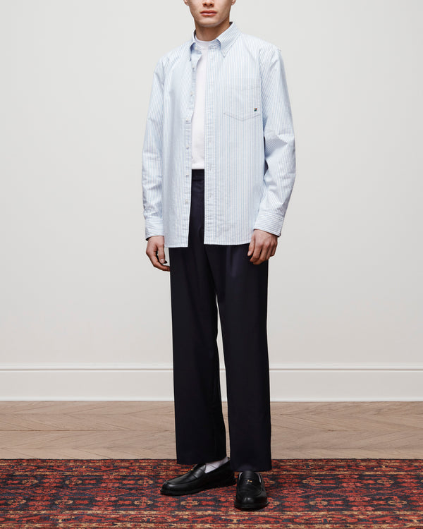 Single-Pleated    Gabardine    Trouser