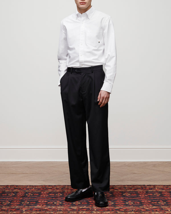 Single-Pleated    Gabardine    Trouser